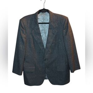 Lanvin vintage wool single breasted blazer suit jacket 42S